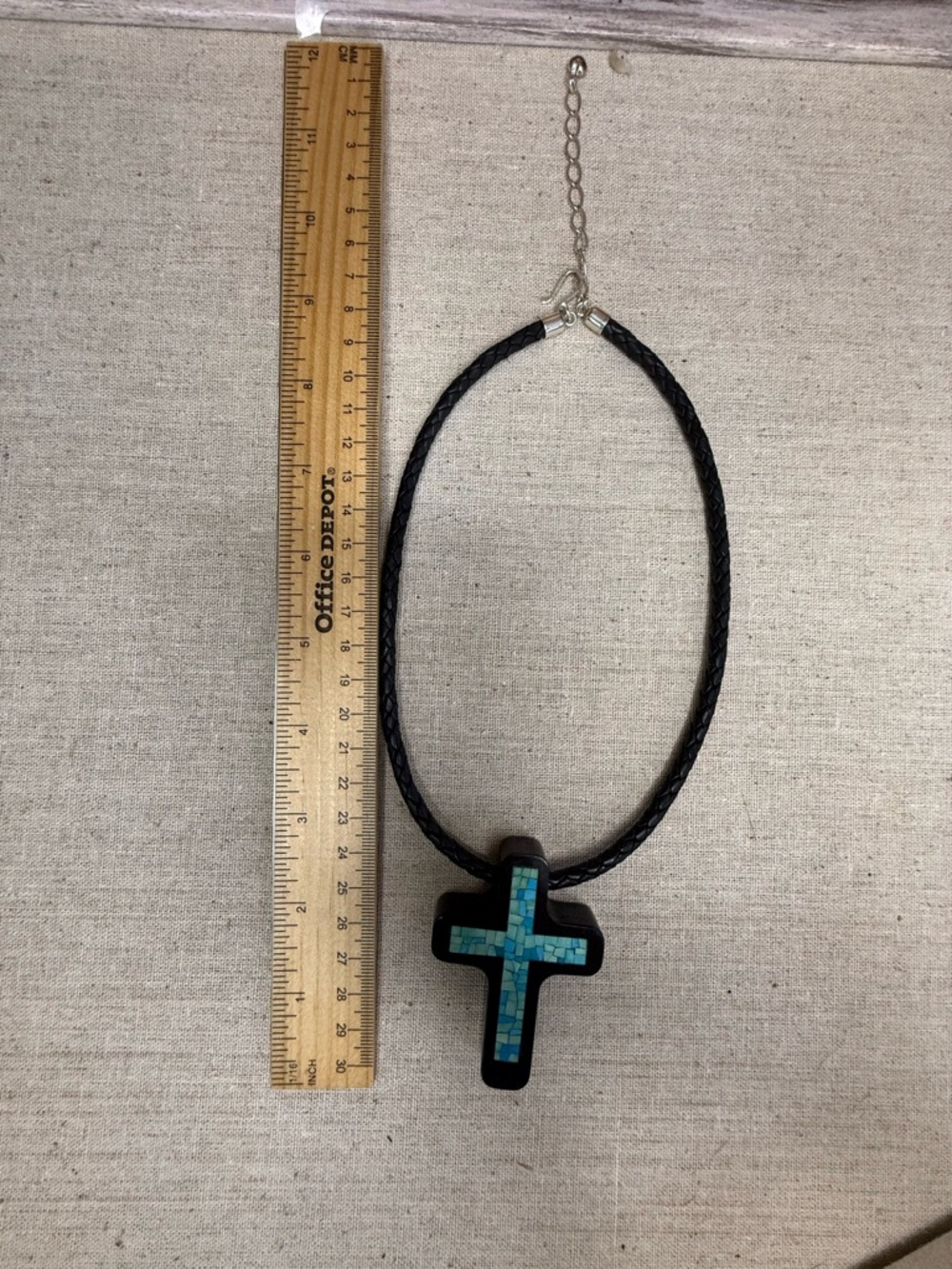Jay King DTR black onyx turquoise cross - Picture 9 of 10